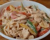 Krémes csirkés fajitas recept fázis 5 fotója