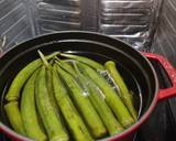 Okra Ohitashi () recipe step 1 photo