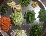 A picture of step 1 of Vegetable Soup.