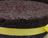 A picture of step 6 of Eggless chocolate cake.