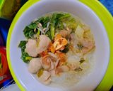 Foto langkah ke 8 dari resep Bakso Praktis anak kos dikala Hujan.