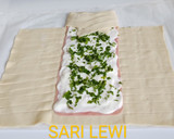 Foto del paso 3 de la receta: Comida caliente día 1>Segundo plato>Hojaldre de jamón, queso y perejil