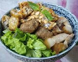 Hình bước làm 3 của món Bún thịt nướng chả giò