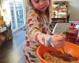 A picture of step 2 of Apple Walnut Crumble Muffins.