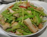 芹菜炒天婦羅的食譜步驟4照片