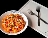 A picture of step 8 of Jain Paneer Pasta.