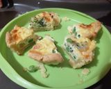 Sós pite brokkolival borsóval és cheddarral recept fázis 7 fotója