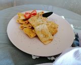 Foto del passaggio 2 della ricetta Paccheri con sugo di pesce e funghi
