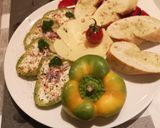 Mascarpone-krémmel kolbásszal töltött paprika recept fázis 6 fotója