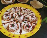 A picture of step 16 of Dahi Vada/bhalla.