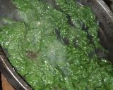 A picture of step 3 of Mutton spinach ♥️.