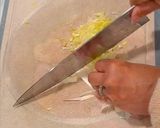 A picture of step 3 of Deep fried chicken with leek sauce.