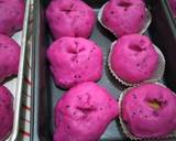 Red Dragon Fruit Bun - Banh Mi Thanh Long Nui langkah memasak 6 foto