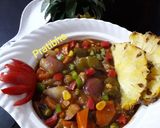 A picture of step 4 of Sour and Sweet vegetables.