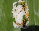 Foto langkah ke 4 dari resep Nasi Bakar Ayam Suwir Kemangi.