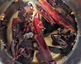 A picture of step 3 of Pork with Three Chiles.