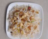 A picture of step 6 of Narali bhat (Coconut rice).