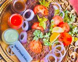 A picture of step 4 of Chapli kabab.