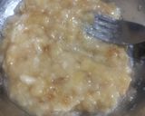 A picture of step 1 of Banana pancake (eggless).