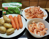 Foto del paso 2 de la receta: Camarones con salteado de verduras y arroz