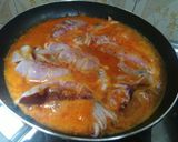 Foto langkah ke 4 dari resep Cumi petai bumbu pedas.