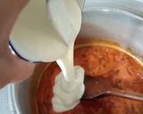 A picture of step 5 of Chicken 65 with sauce/Gravy.