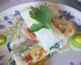 Foto del paso 7 de la receta Falsos canelones de Puerro con Espinacas y Requesón