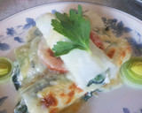 Foto del paso 7 de la receta: Falsos canelones de Puerro con Espinacas y Requesón