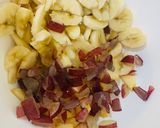 A picture of step 2 of Apple cream salad.