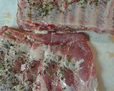 A picture of step 2 of Ribs in an oven.