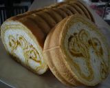 A picture of step 13 of Easy Kabocha Squash Marbled Bread.