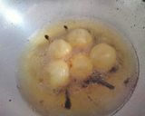 A picture of step 3 of Gulkand filled sweet potato gulab jamun.
