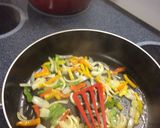 A picture of step 3 of Chicken And Sausage Fettuccine.