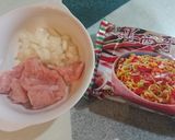 【味王泡麵創意秀】香辣雞肉炒泡麵的食譜步驟1照片