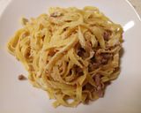 A picture of step 4 of Tagliatelle alla bolognese.