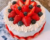 A picture of step 21 of Moist and light sponge cake (Japanese style decoration cake).