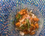A picture of step 7 of Chicken fry within 5 mins.