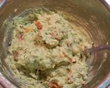 A picture of step 3 of Creamy Christmas Tree Salad.