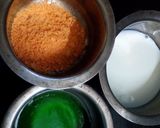 A picture of step 2 of Tricolour honey pancakes.
