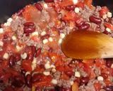 A picture of step 2 of Cream Cheese Taco Soup.