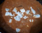 A picture of step 5 of Shahi paneer with lacha paratha.
