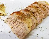 慢煎松阪豬與奶油蒜香巧克力菇的食譜步驟9照片