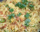 A picture of step 9 of Chirer Polao/ Beaten rice Pulao.