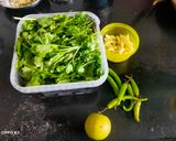 A picture of step 2 of Peanut Coriander spicy chutney.