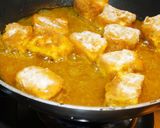 A picture of step 3 of Desi meets videsi -Paneer Piccata.