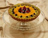 Foto del paso 15 de la receta: Tarta frutal con crema diplomata 🥝🍑🍓🫐 Kiwi, durazno, frutilla y arándanos
