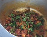 A picture of step 4 of Vidharbha style Masala bhat (lagnachya pangtitla masala bhat).
