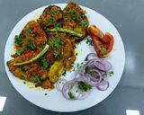 A picture of step 3 of Lahori Fish masala.