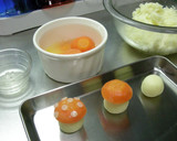 A picture of step 8 of Alice in Wonderland-Style Toadstools with Side Vegetables.