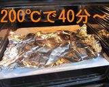 A picture of step 6 of Okonomiyaki in the Oven.
